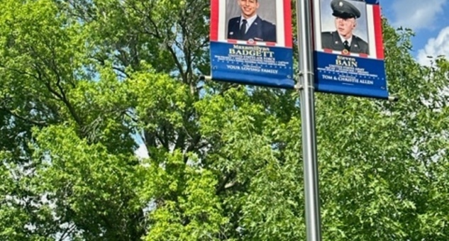Veteran Banner in Park