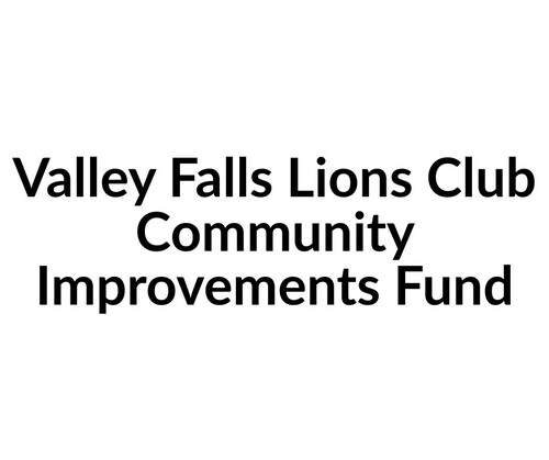Valley Falls Lions Club Community Improvements Fund